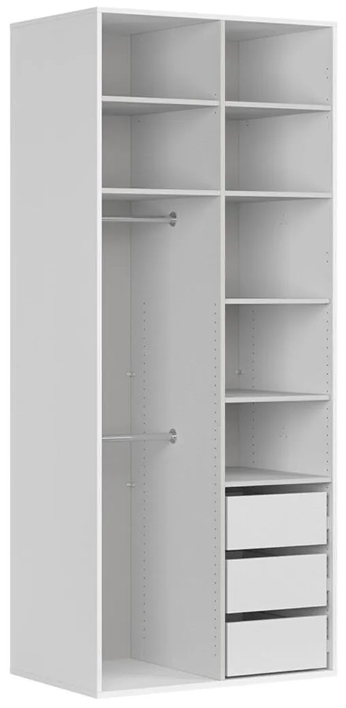 Dulap de haine Flex 142 (alb) (cu oglindă). Promo -30%. 1098238