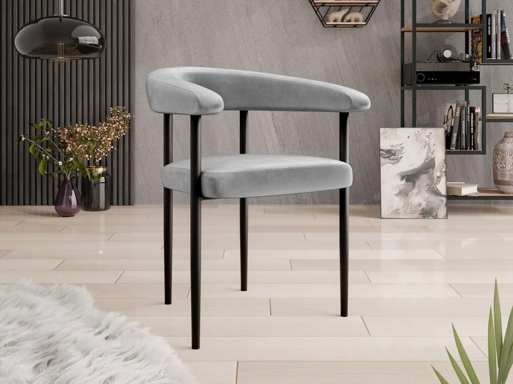 Scaun sufragerie Ezekta (Gri + Negru) . 1103433