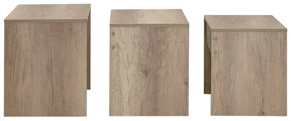 Masă pliabilă SHP Light Walnut, 3 buc