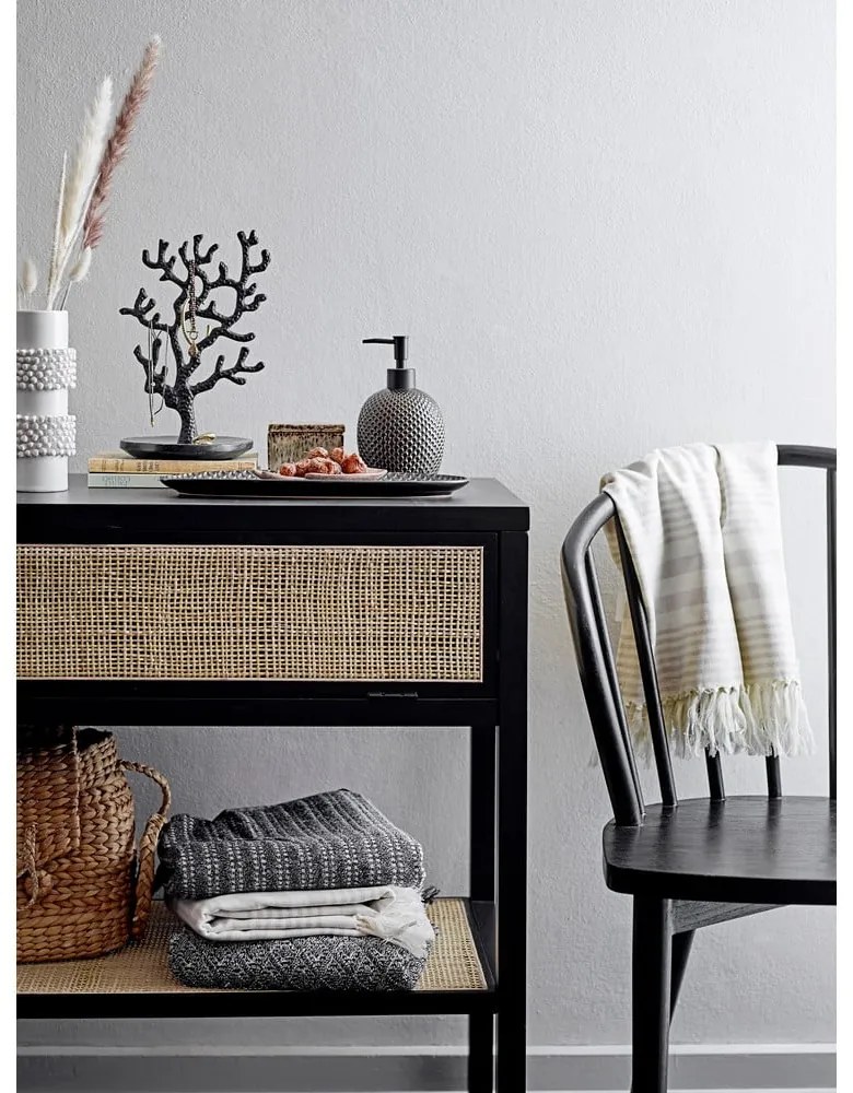 Set de accesorii de baie gri din gresie ceramică Hrin – Bloomingville