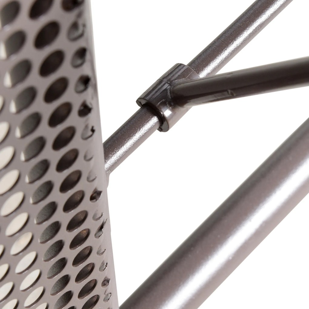 Outsunny leagăn Hollywood 2 locuri pentru grădină cu acoperiș, pernă și tăviță, metal, poliester, gri, 162 x 118 x 173 cm | Aosom Romania