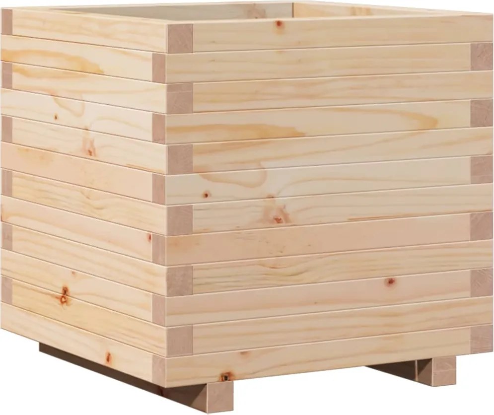 vidaXL Jardinieră de grădină, 50x50x49,5 cm, lemn masiv de pin