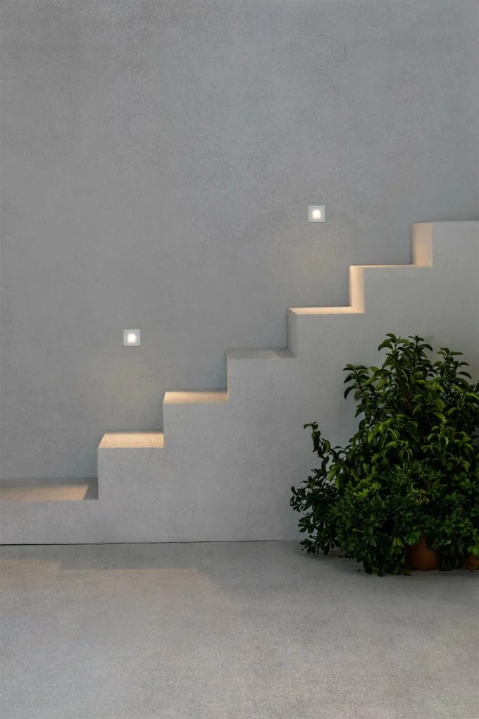 Spot LED de exterior IP65 iluminat ambiental DART SQ White