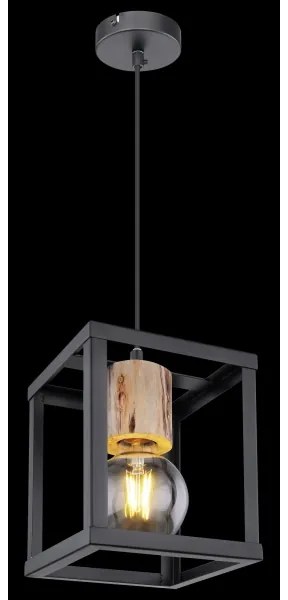 Lustră pe cablu Globo 15476H HAGAR 1xE27/60W/230V