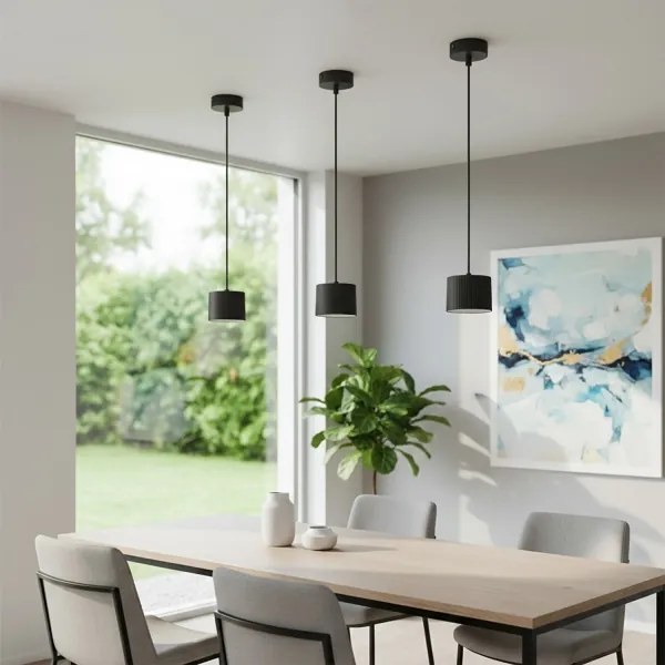 Brilagi - LED RGB reglabil, lustră suspendată pe cablu STRIPY 1xGX53/14W/230V, Wi‑Fi, compatibil cu Tuya, negru
