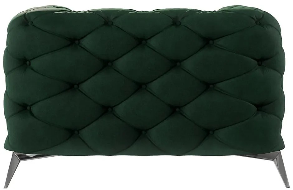 Fotoliu verde închis cu tapițerie din catifea Chelsea – Ropez