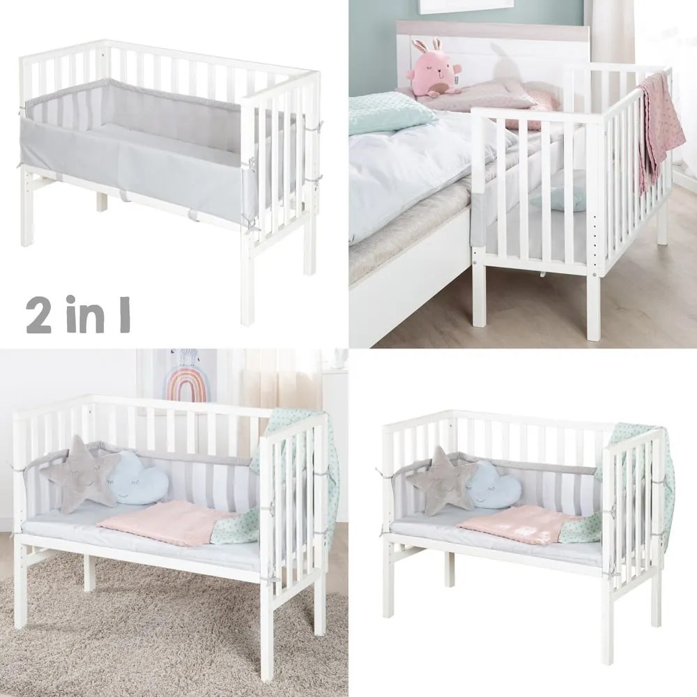 Pătuț alb 90x45 cm – Roba