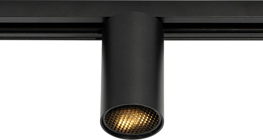 Spotlight modern negru pentru sistem de șină monofazat GU10 35mm - Iconic Ruby Honey
