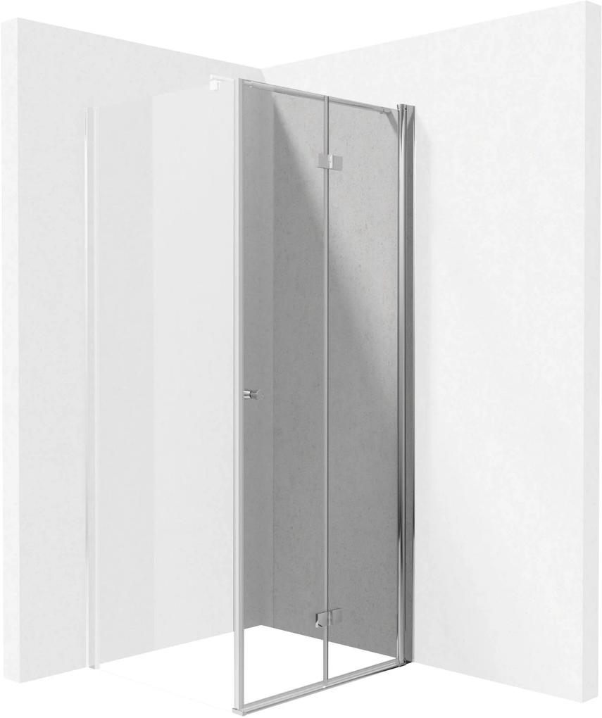 Deante Kerria Plus uși de duș 90 cm pliantă crom luciu/sticlă transparentă KTSX041P