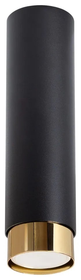 Plafonieră neagră/aurie Crown – Sollux