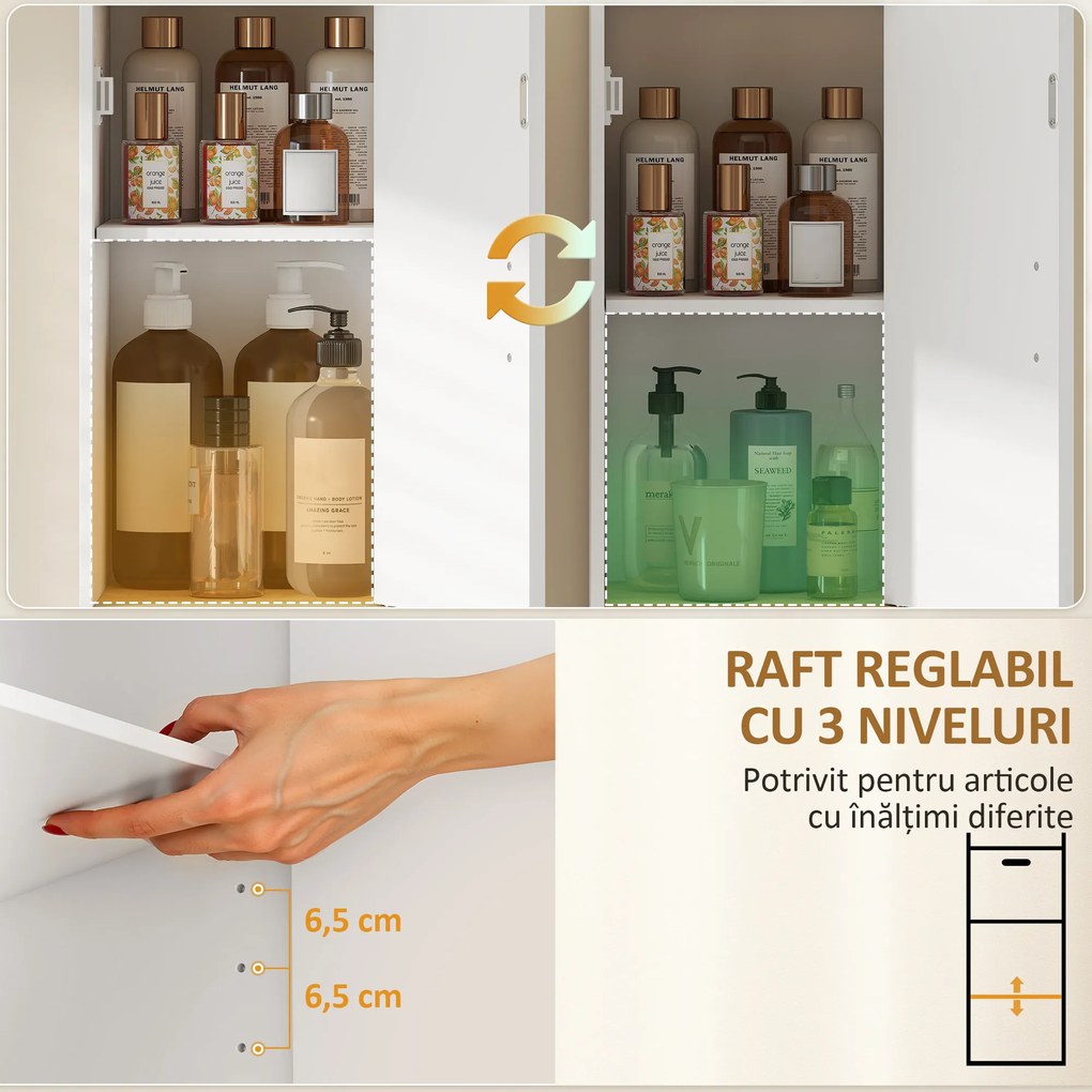 HOMCOM dulap jumătate de coloană independent | Aosom Romania