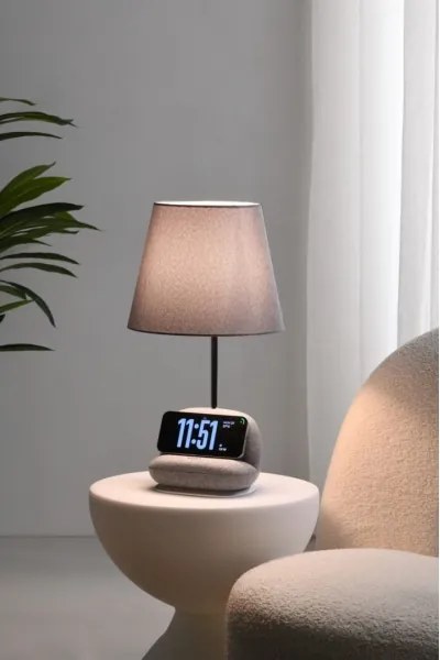 Immax 09109L - lampă de birou LED dimabilă cu încărcare wireless Qi SOFA LED/6W/230V gri