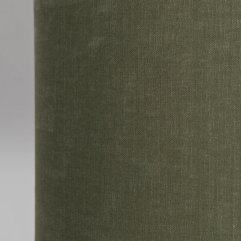 Lampă suspendată neagră cu abajur 35 cm verde reglabil 2 lumini - Blitz