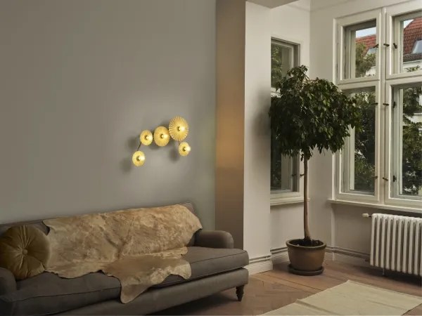 Osram - Aplica de perete PLISSEE 5xE27/15W/230V crem