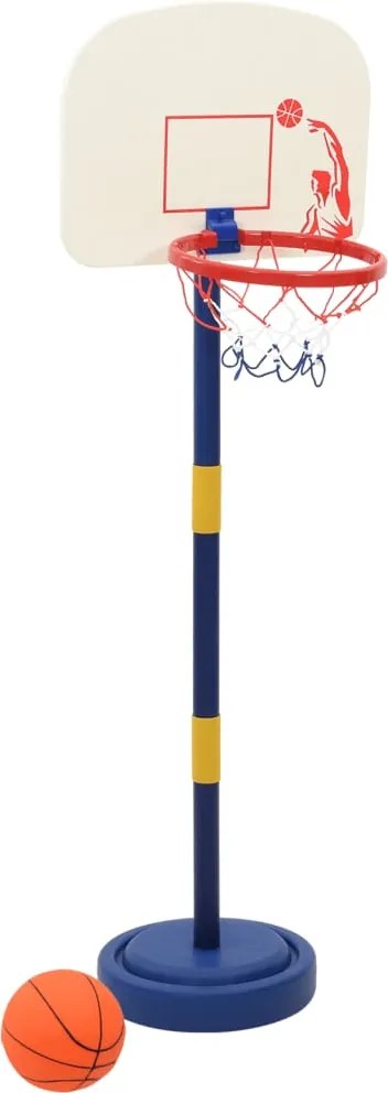 vidaXL Suport de baschet cu minge/pompă, înălțime reglabilă 90/121 cm