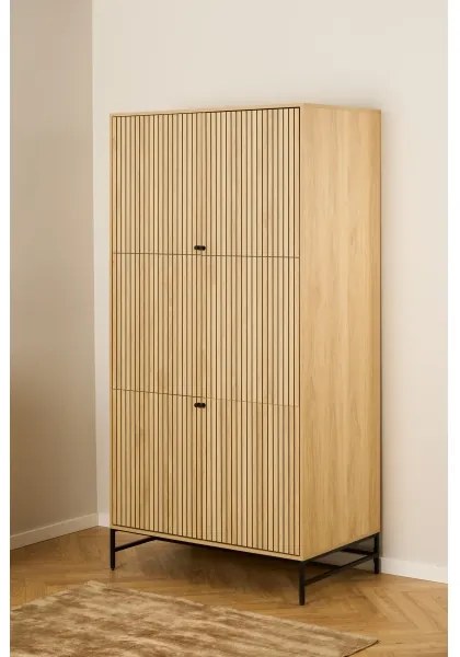 Dulap pentru haine OLIVIA 99x200 cm, stejar