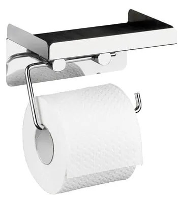 Suport autoadeziv pentru hârtia de toaletă 2 în 1 Wenko