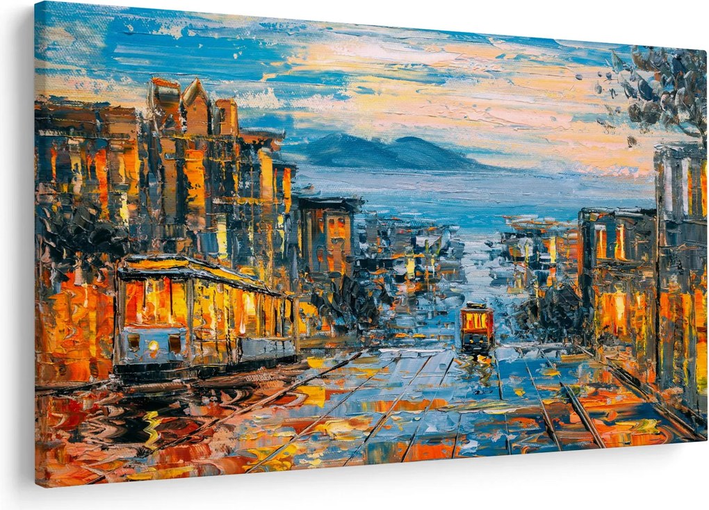 Tablou - Telecabină, San Francisco (90x60 cm)
