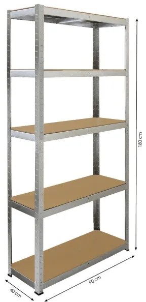 Stelaj de depozitare Fieldmann 180x90x40 cm