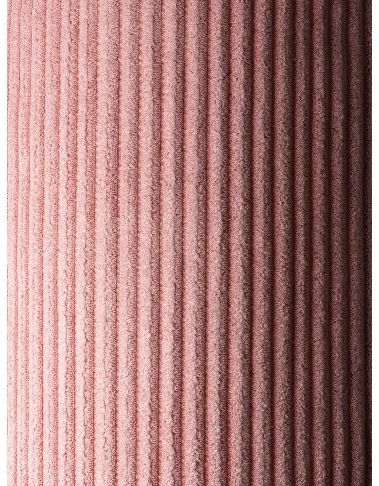 Fotoliu de copii roz cu tapițerie din catifea reiată Cloud – Wigiwama