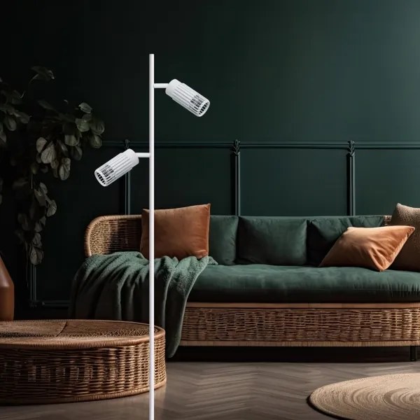 Lampadar VERTICAL 2xGU10/8W/230V alb