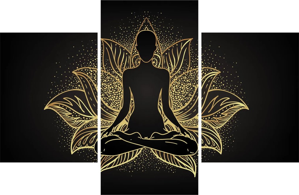 Tablou - Silueta într-o floare de lotus (90x60 cm)