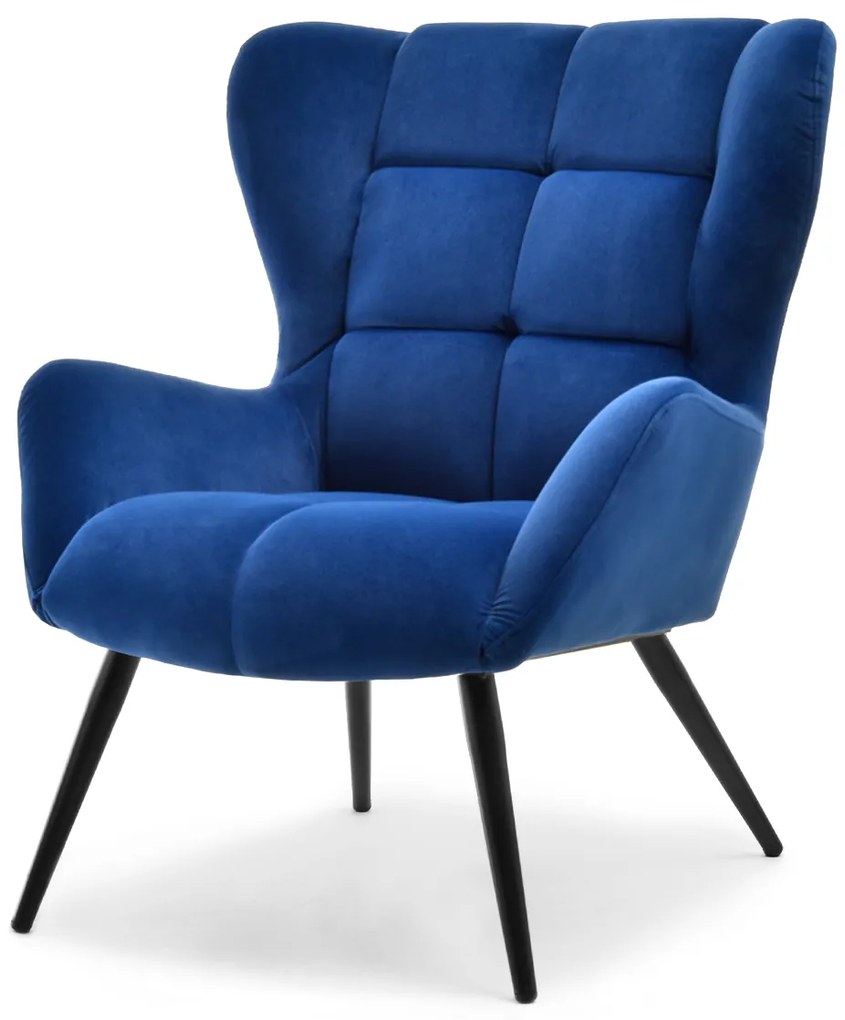 Fotoliu Kikino (albastru marin + negru). Promo -11%. 1110124