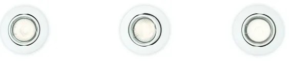 Philips 59243/31/E7 - SET 3x Lampă încastrată ENIF 1xGU10/50W/230V