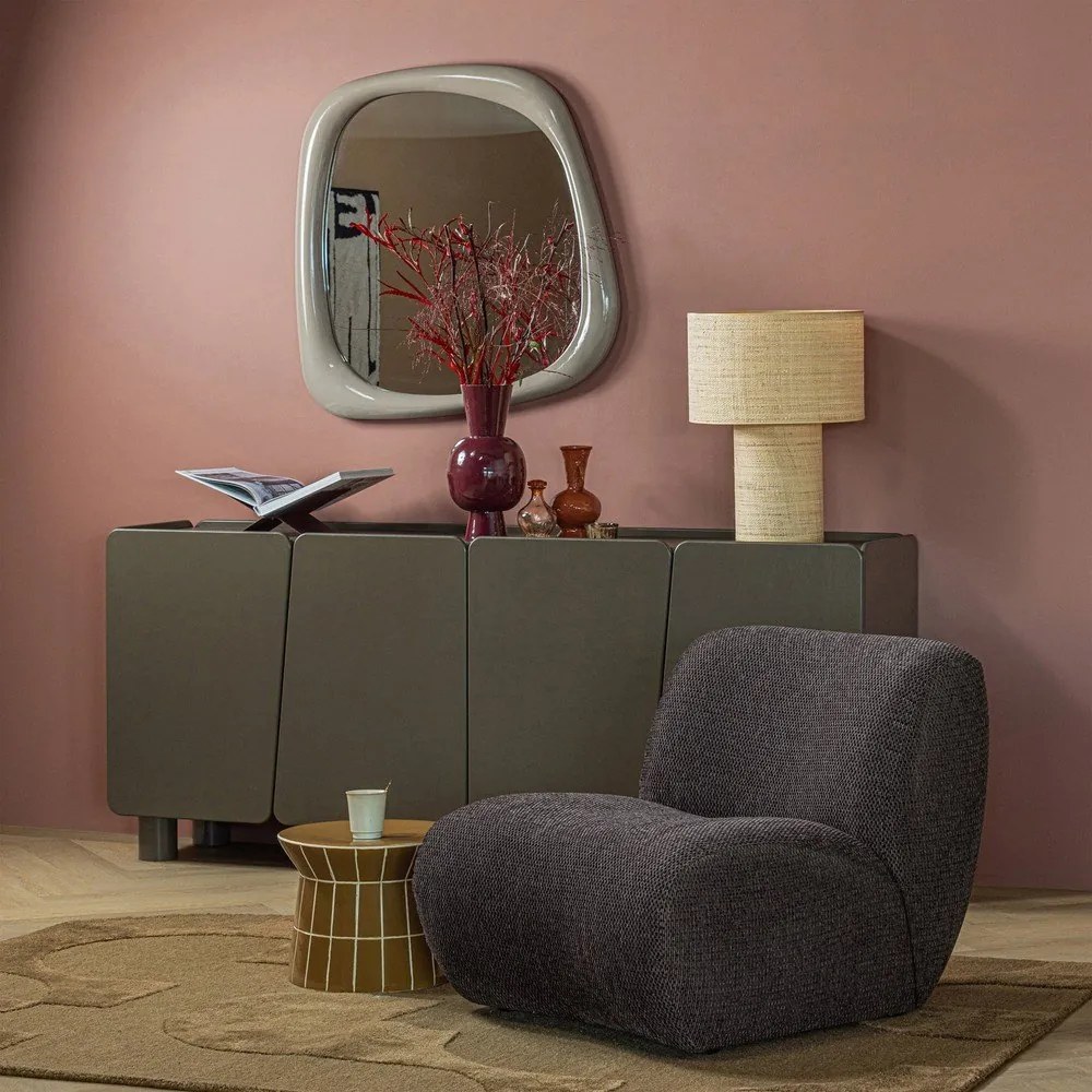 Măsuță auxiliară rotundă din ceramică ø 38 cm Plu – WOOOD