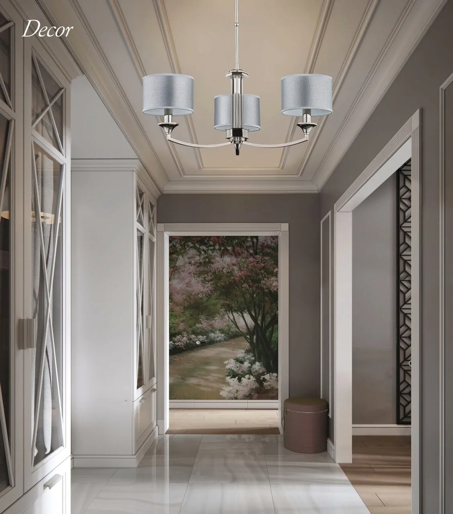 Candelabru 3 brate design clasic realizat manual Decor