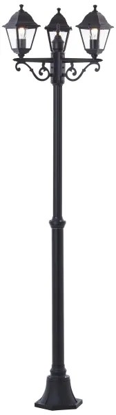 Brilliant - Lampă de exterior NISSIE 3xE27/60W/230V IP44 neagră