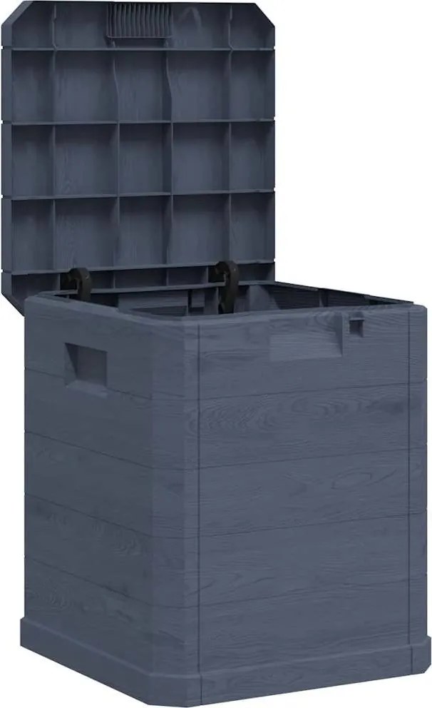 vidaXL Ladă de depozitare pentru grădină, antracit, 90 L