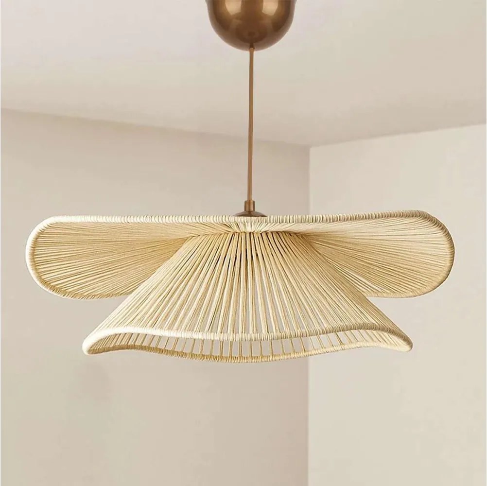 Lampă suspendată pe cablu DUVELA 1xE27/40W/230V bej