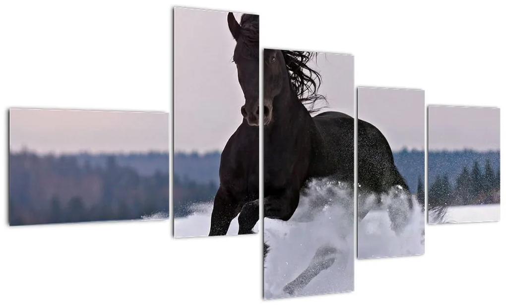 Tablou - cai în zăpadă (150x85cm)