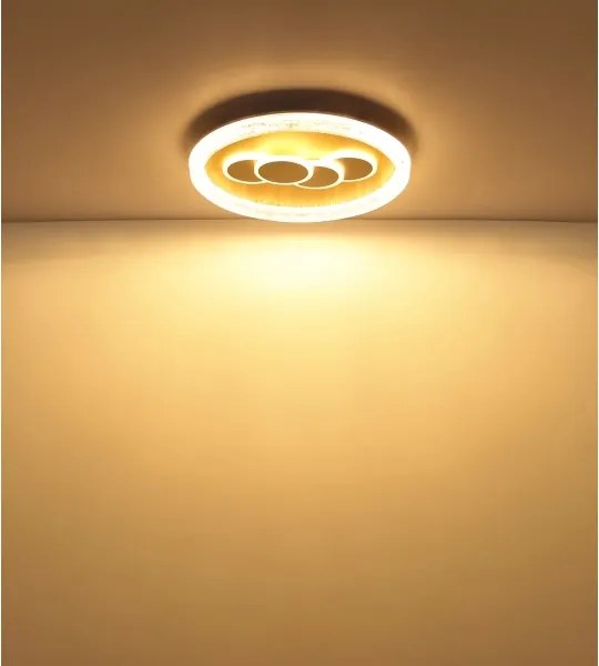 Globo 48476-40R - Plafonieră LORAINE LED/40W/230V, diam. 49,5 cm, auriu