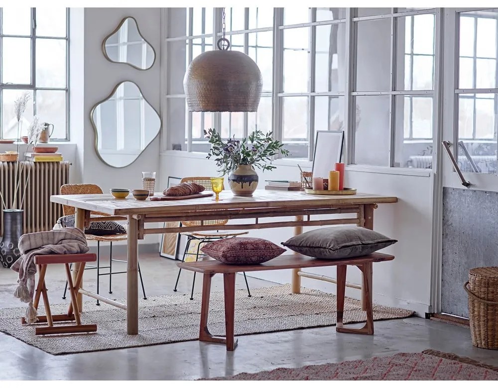 Covor în culoare naturală țesut manual din iarbă de mare 150x245 cm Enzov – Bloomingville