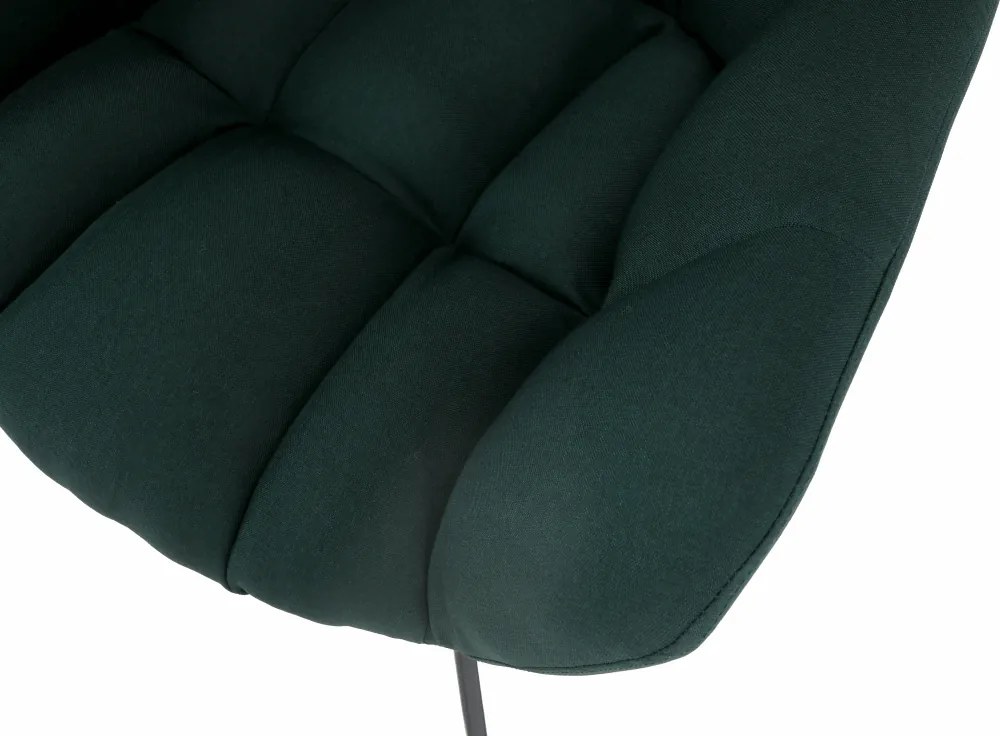 Scaun de design, ţesătură verde, KOMODO