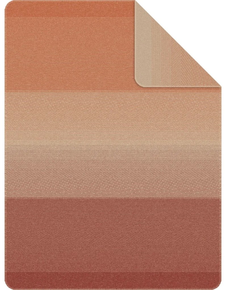 Pătură Ibena Toronto maro ruginiu/maro, 150 x 200 cm