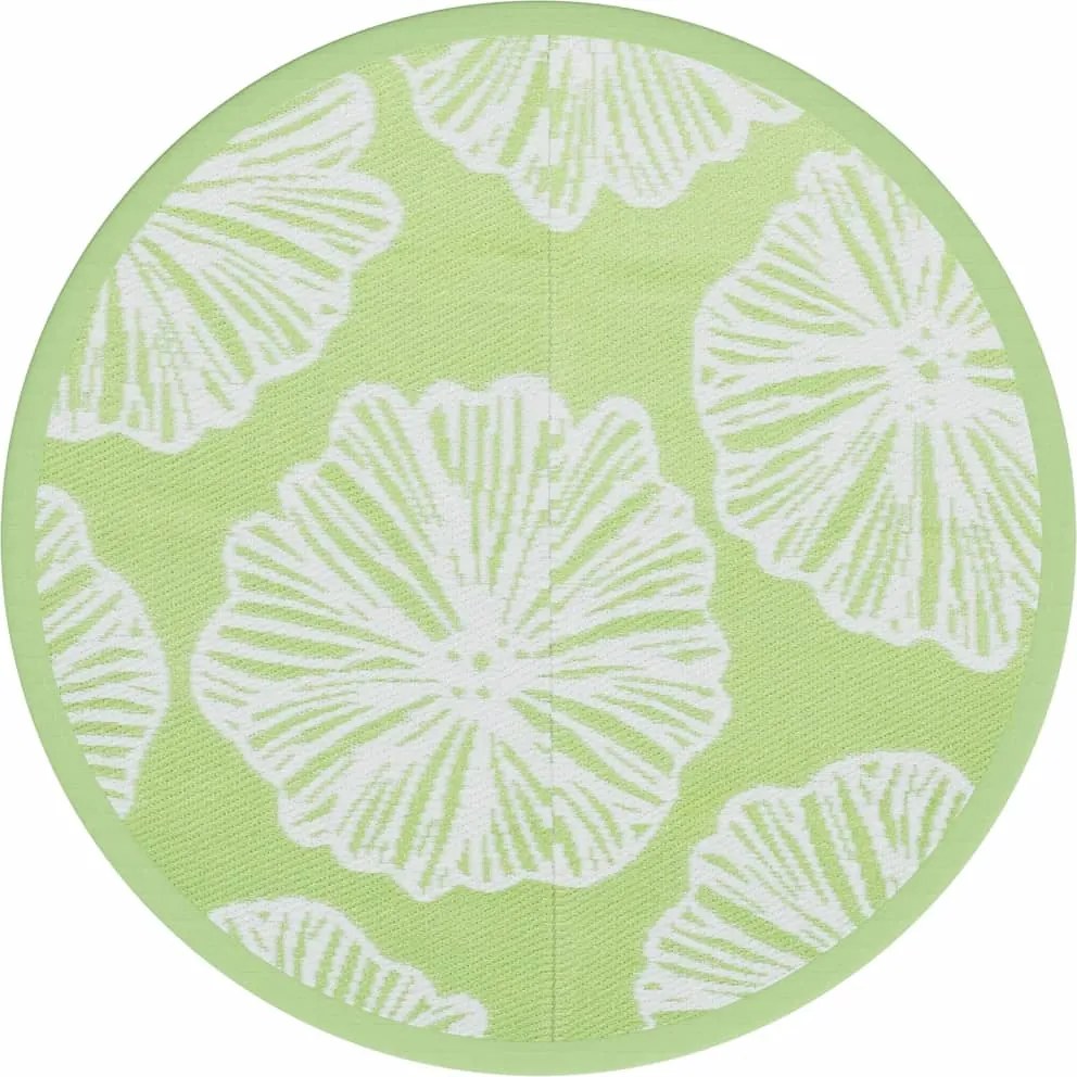 vidaXL Covor de exterior, ARAKIL verde, Ø160 cm, PP