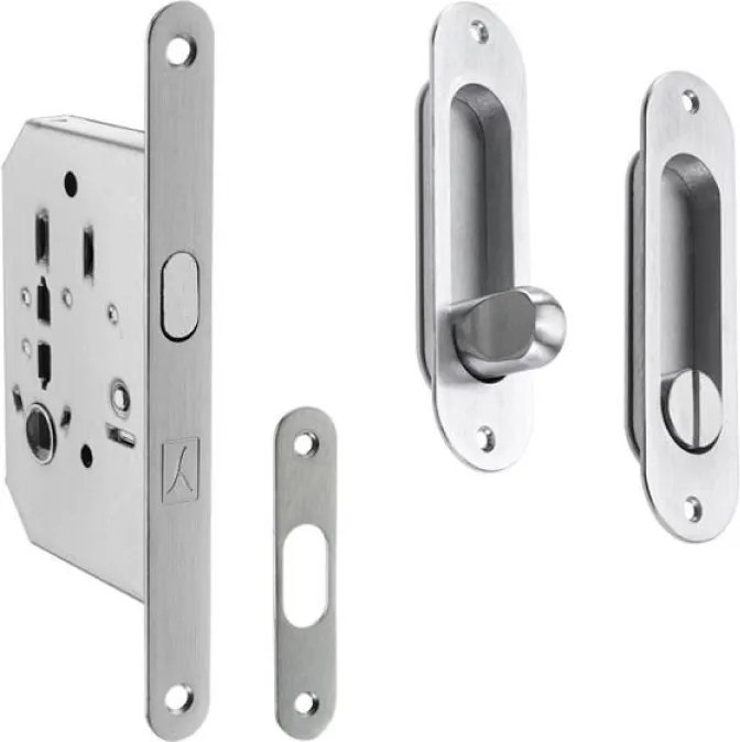 Usa glisanta cu model HDF incastrata in perete - Colectia PROGRESS 1.1 600 x 2000, 615 x 2020, Folie Decor, 1400 x 2100, Maner ingropat - fara