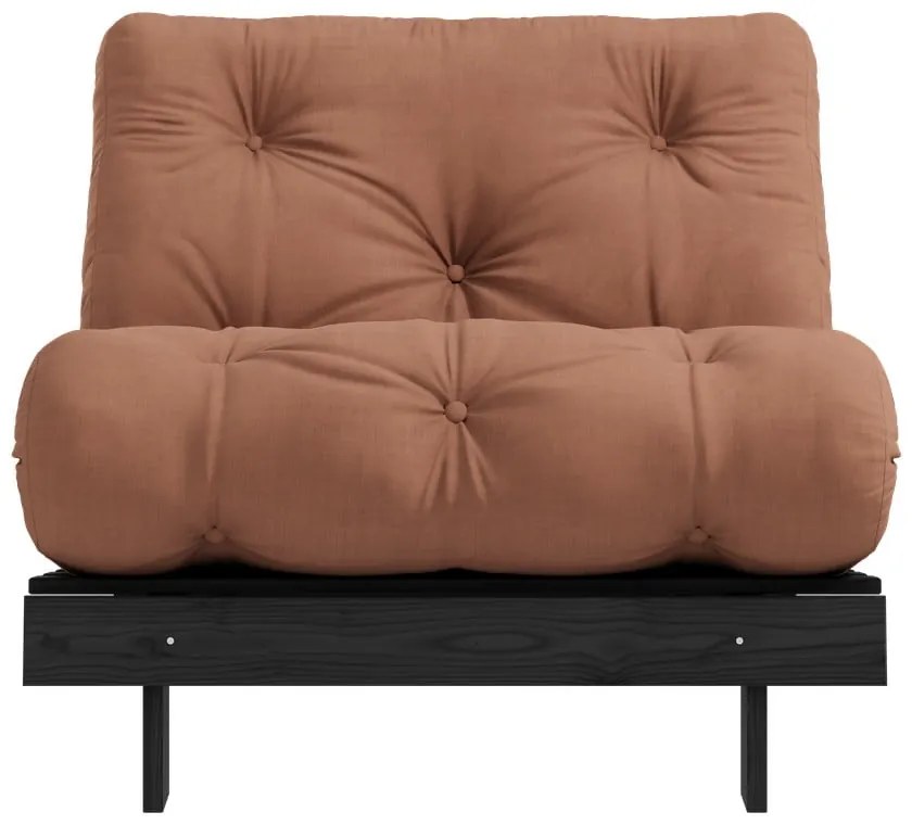 Fotoliu cărămiziu Roots Black Night – Karup Design