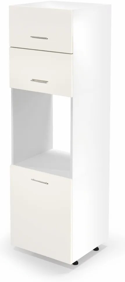 Dulap inferior înalt Vento DP-60/214, alb/bej