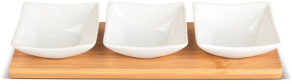 Lamart LT9217 Set de servire din 4 piese Bamboo,26 x 8 cm