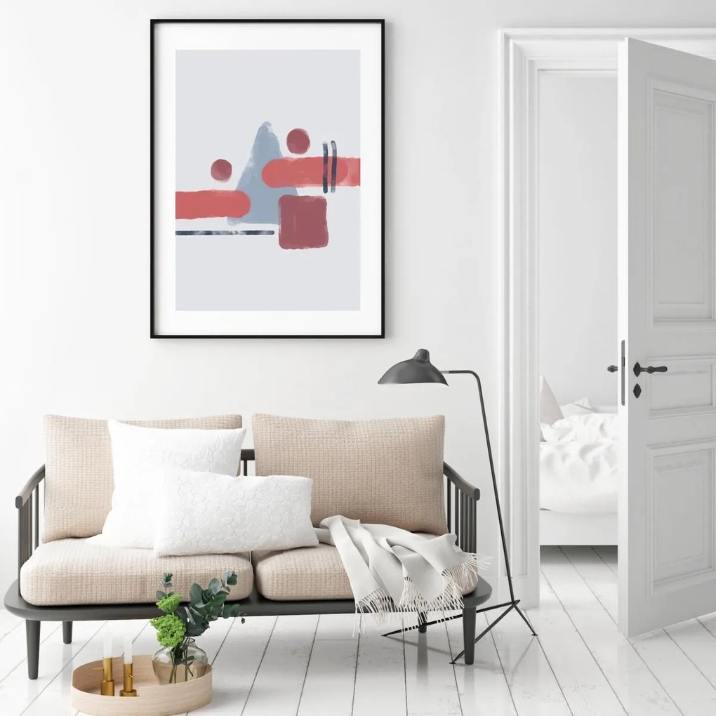 Poster - Abstracție pictată (A4)