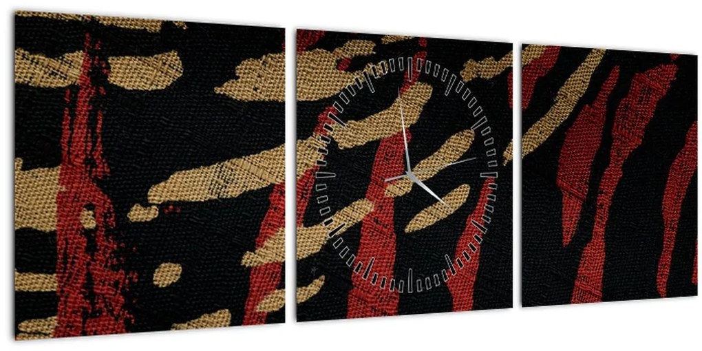 Tablou cu abstracție (cu ceas) (90x30 cm)