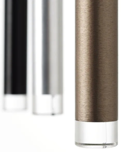 Brilliant - LED CEMBALO, lustră suspendată pe cablu, cu reglare a intensității, LED 32W, 230V, crom/negru/maro