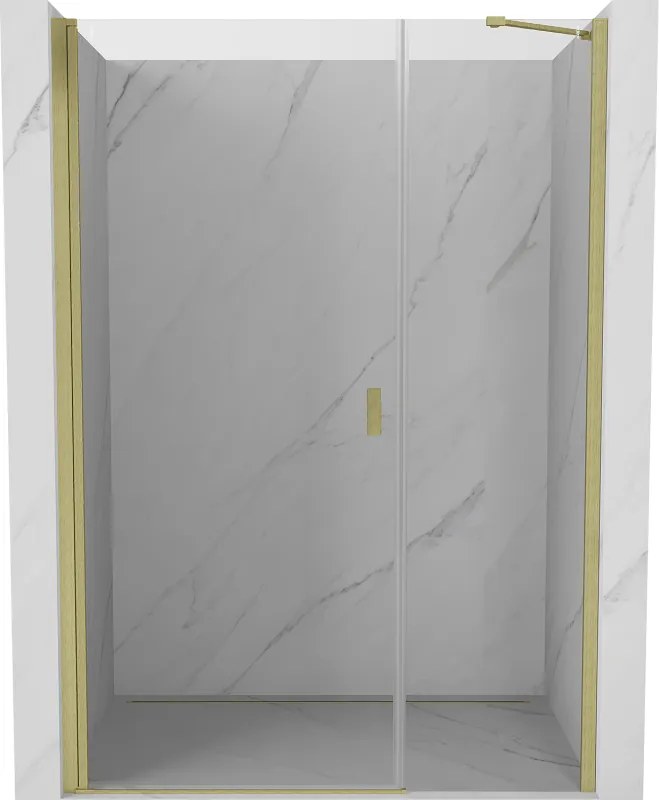 Mexen Mist-B ușă de duș cu deschidere de 105 cm, transparentă, auriu periat - 8A2-105-001-55-00