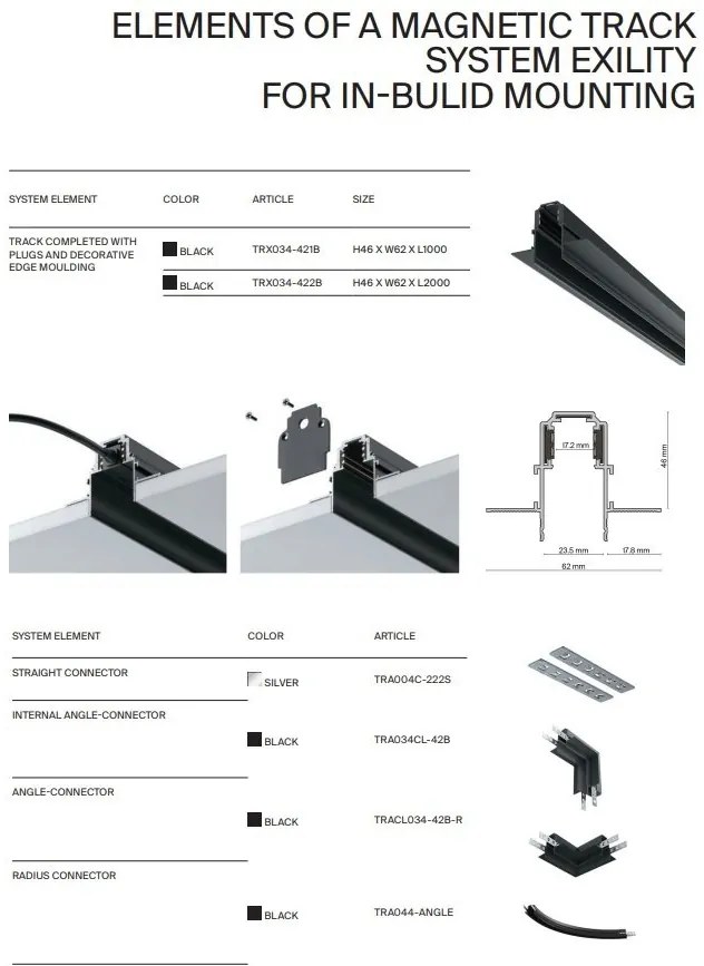Pendul LED, accesoriu pentru sina magnetica Exility, Focus Smart 12W