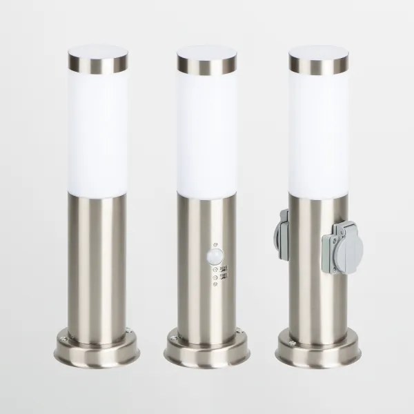 Brilagi - Lampă de exterior NOVA 1xE27/15W/230V 40 cm IP44 crom mat