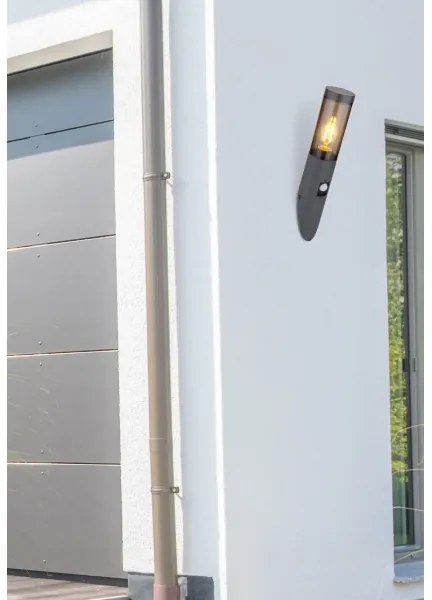 Aplică de exterior cu senzor BOSTON 1xE27/15W/230V IP44 Globo 3157SAS